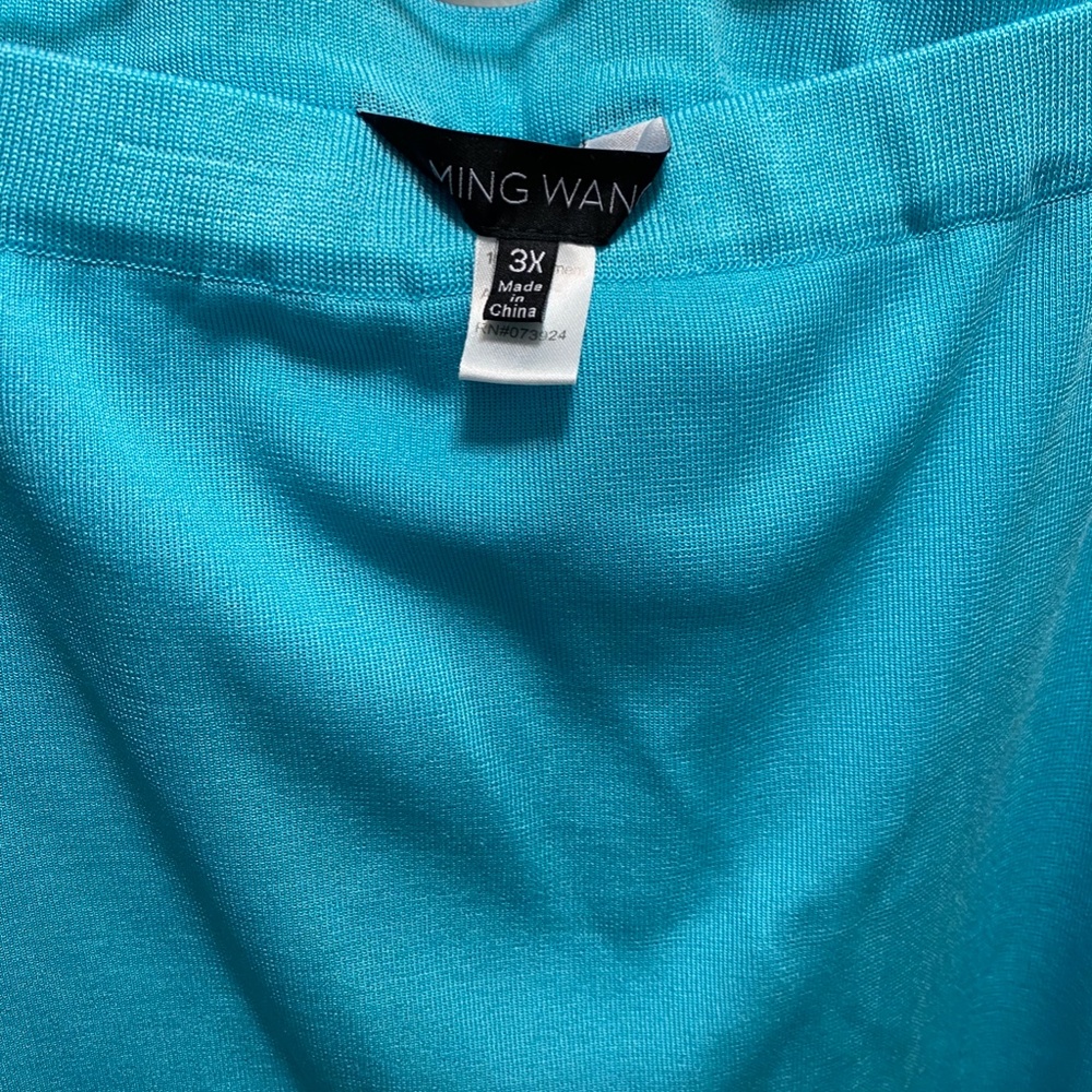 Ming Wang Knee length Pencil skirt)